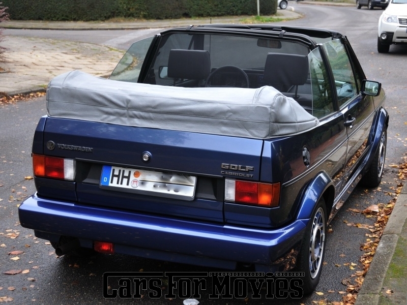 CarsForMovies | VW Golf 1 1990 Deutschland Blau Grau Zivilfahrzeug Cabrio Schleswig-Holstein 4386 